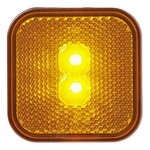 Seitenmarkierungsleuchte 12 24V orange 65 x 65 mm LED