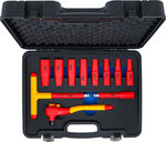 VDE-Steckschlussel-Satz Antrieb 12,5 mm (1/2) SW 10 - 24 mm 11-tlg