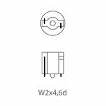 Autobirne 12V 1 2W T5 W2x4 6d 10 Stuck