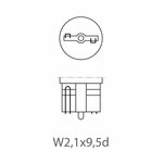 Autolampe 12V 5W T10 W2 1x9 5d x10 Stuck