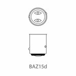 Autolampe 12V 21 4W BAZ15d x10 Stuck