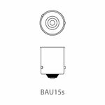 Autolampe 12V 21W BAU15s orange x10 Stuck