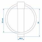 Splintstift 4 5mm mit Ring
