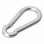 Karabinerhaken Metall 6x60mm x10 Stuck