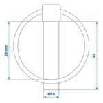 Splintstift 10mm mit Ring
