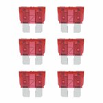 Standard 10A rote Flachsicherungen  6 Stuck