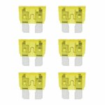 Standard 20A gelbe Flachsicherungen  6 Stuck