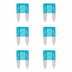Flachsicherungen Mini 15A blau 6 Stuck