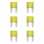 Flachsicherungen Mini 20A gelb 6 Stuck