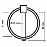 Splintstift 4 5mm mit Ring 2 Stuck