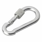 Metallkarabiner 5x50mm mit Schraubverschluss x10 Stuck