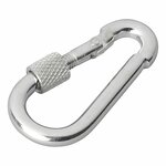 Metallkarabiner 5x50mm mit Schraubverschluss x10 Stuck