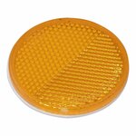 Reflektor orange 60mm selbstklebend 2 Stuck
