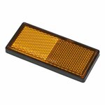 Reflektor orange 85x39mm selbstklebend mit Grundplatte 2 Stk.