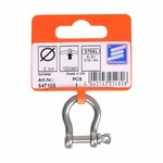 Kurzer Harfenschakel 5mm  A4 Edelstahl AISI 316  1.000 daN