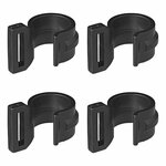 Zeltclip fur Zeltstange 20-25mm mit Schlitz schwarz 4 Stuck
