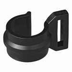 Zeltclip fur Zeltstange 20-25mm mit Schlitz schwarz 4 Stuck