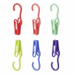 Wascheklammern mit Haken - 6er Set