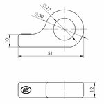 Gegenstuck zum Spannschloss SPP Z-12A