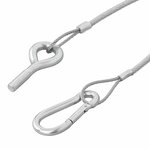 Heckklappenkabel 42 cm - 1x M8 und Karabiner