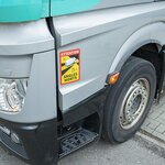 Aufkleber Achtung  Winkel  Morts!LKW