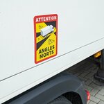 Aufkleber Achtung  Winkel  Morts!LKW