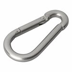 Edelstahl Karabinerhaken 8x80mm x10 Stuck