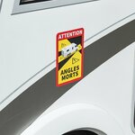 Aufkleber Achtung  Winkel  Morts!Camper