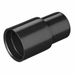 Abflussrohr ubergangsstuck  dia 28 mm auf  dia 26 mm PE schwarz
