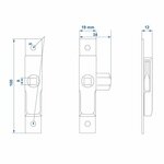 Kleines Kastenschloss 100x19mm