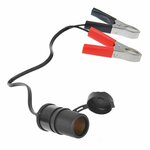 Zigarettenanzunderbuchse mit Batterieklemmen 12V 24V-16A