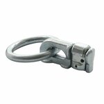 Ohrsteckerbeschlag doppelt mit Ring rund