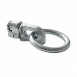 Ohrsteckerbeschlag doppelt mit Ring rund