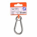Karabiner 70x7mm  mit geschlossener ose  A4 Edelstahl AISI 316  750 daN