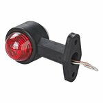 Breite Leuchte rot weiß 120mm gerade