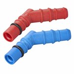 Schlauchverbinder mit O-Ring fur 10 12 mm Schlauche rot + blau