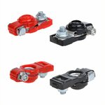 Batteriepolklemmensatz (+) und (-) mit Kunststoffschutz rot schwarz