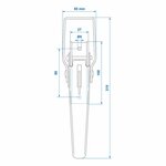 Knebelverschluss zb-01a 210x41mm