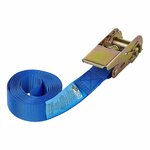 Blauer Spanngurt mit Ratsche 3 5 Meter