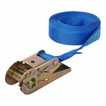 Blauer Spanngurt mit Ratsche 3 5 Meter