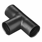 Abflussrohr T-Stuck PE schwarz