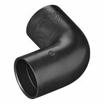 Abflussrohr-Eckstuck  dia 28 mm 90 PE schwarz