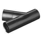 Abflussrohr Y-Stuck PE schwarz