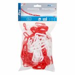 Kunststoff-Absperrkette rot weiß 5M