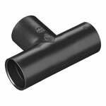 Abflussrohr T-Stuck  dia 28 mm PE schwarz