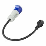 Verlangerungskabel 40cm 3x2 5mm² von Schukostecker auf CEE