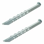 Zelthering 30cm Metall geriffelt 2 Stuck im Polybeutel