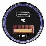 USB Schnellladegerat Typ A + C 2-fach 12 24V 3100mA