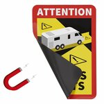 Magnetaufkleber Achtung  Winkel  Morts! Camper