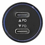 USB-Schnellladegerat Typ C 2-Wege 12V 24V 3100mA